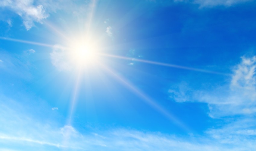The sun shining during the 2024 Ohio drought in Moreland Hills, OH.